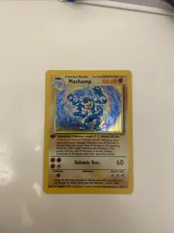 Pokemon TCG Machamp Holo Card Base Set 18/102 - Image 3