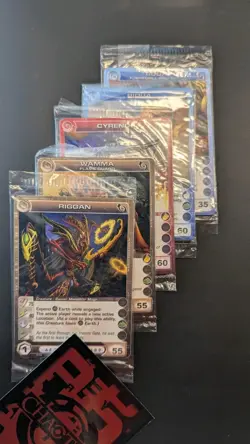 Chaotic Fire And Stone 3 Card Promo Lot Of 30x Sealed Packs - Image 1