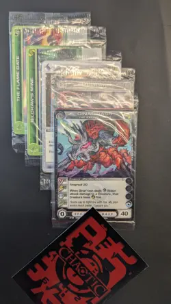 Chaotic Fire And Stone 3 Card Promo Lot Of 30x Sealed Packs - Image 4