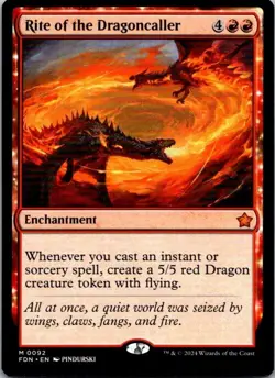 Rite of the Dragoncaller Foundations MTG LP - Image 1