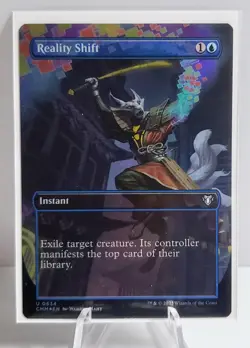1x - Reality Shift - FOIL BORDERLESS - Commander Master - UC NM MTG - Image 1