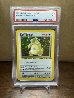 Pokemon TCG Kangaskhan Jungle 5/64 Holo Unlimited PSA 5 - Image 1