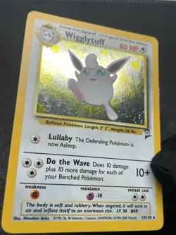 Pokemon Wigglytuff 19/130 2000 WotC Base Set 2 HOLO Vintage Holo Rare - Image 4