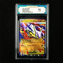 TQG 10 GEM MINT 2025 Pokemon ENG Mega Latias ex 100/132 RR - Image 1