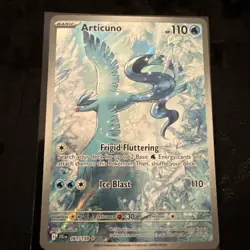 Articuno Full Art Holo Rare 161/159 Pokemon Tcg 2025 Journey Together NM - Image 1