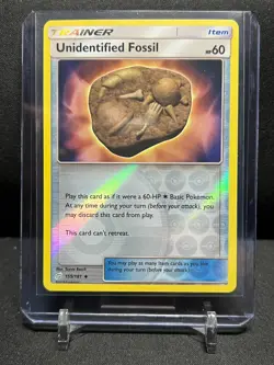 Unidentified Fossil 155/181 Reverse Holo Pokemon 2019 S&M Team Up LP - Image 1