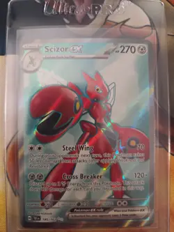 Scizor ex 195/162 Temporal Forces (TEF) NM Full Art Pokemon Card - Image 1