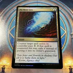 MTG Murders At Karlov Manor Foil Card #221 No More Lies M/NM - Image 1