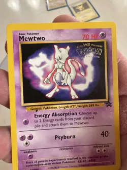 Mewtwo Movie Promo #3 WOTC Black Star Promo Pokemon Card LP - Image 3