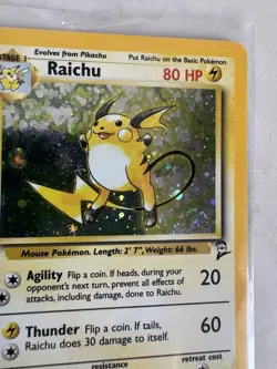 Vintage Pokemon Card Lot - Rare Holo Base Set 2 Mewtwo Raichu LP - Image 4