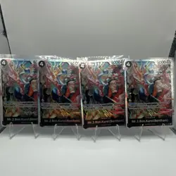 4x One Piece Card Game Mr.2 Bon.Kurei (Bentham) OP14-091 SR - Image 1