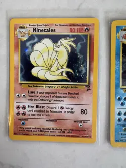 Vintage Pokemon Card Lot - Rare Holo Base Set 2 Ninetales Gyarados LP - Image 3