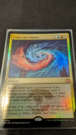 Jeskai Revelation, FOIL, Tarkir Dragonstorm, Pack Fresh - Image 1