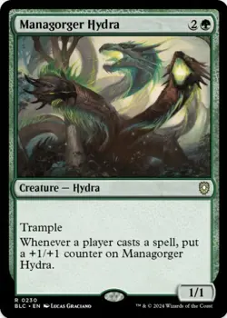 1 x Managorger Hydra - Bloomburrow: Commander - LP - MTG - Image 1