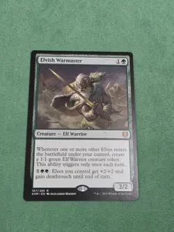 Elvish Warmaster Kaldheim Regular - Image 1
