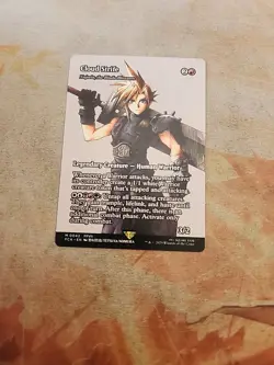 Cloud Strife-Najeela, The Blade-Blossom Showcase Final Fantasy MTG NM - Image 1