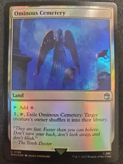 Ominous Cemetery - Foil - Doctor Who *NM* Near Mint MTG - Image 1