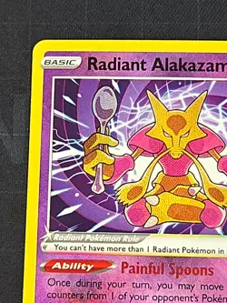 Radiant Alakazam 059/195 Pokemon Swsh12: Sword & Shield - Silver Tempest Holo #1 - Image 3