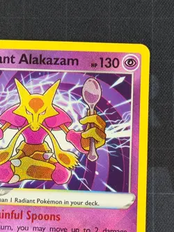 Radiant Alakazam 059/195 Pokemon Swsh12: Sword & Shield - Silver Tempest Holo #1 - Image 4