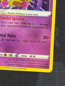 Radiant Alakazam 059/195 Pokemon Swsh12: Sword & Shield - Silver Tempest Holo #1 - Image 5