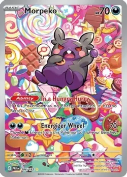 Lightly Played Morpeko - 206/182 - Illustration Rare Pokemon Paradox Rift - Image 1