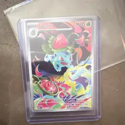 Pokemon TCG Ivysaur 134/132 Me01: Mega Evolution Illustration Rare Full Art Holo - Image 1