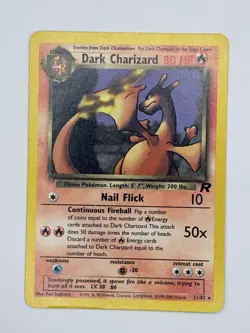 Dark Charizard 21/82 - Team Rocket Set Non Holo Rare Pokemon TCG - MP - Image 1
