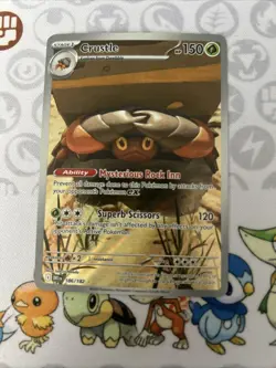 Crustle Illustration Rare Pokemon Destined Rivals #186/182 Near Mint - Image 1