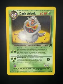 Dark Arbok Pokemon TCG Team Rocket 19/82 Rare Vintage LP - Image 1