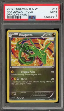 Pokemon Rayquaza Dragon Vault Holo #11 PSA 9 Mint - Image 1