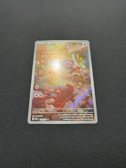 Pokemon TCG Stufful 154/132 ME01: Mega Evolution Illustration Rare Near Mint - Image 2