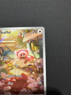 Pokemon TCG Stufful 154/132 ME01: Mega Evolution Illustration Rare Near Mint - Image 3