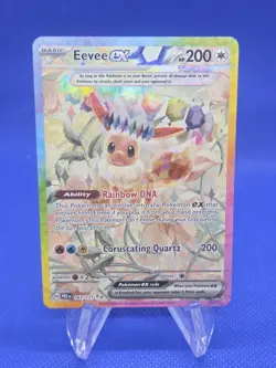 Pokemon Prismatic Evolutions Eevee ex 167/131 Special Illustration Rare Alt Art - Image 1