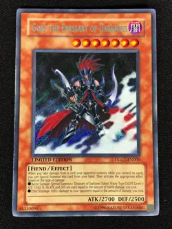 Yugioh Gorz The Emissary of Darkness DLG1-EN000 Secret (NM) - Image 1
