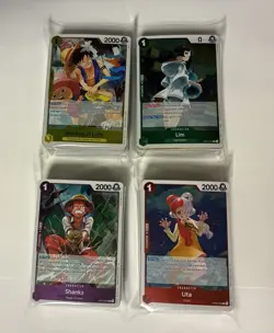 200 Foil Card Lot - One Piece (Various Sets, Non Played) - Image 1