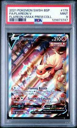 Pokemon Flareon V SWSH179 SWSH: Sword & Shield Promo Cards Holo PSA 9 - Image 1