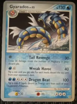 Pokemon Gyarados Stormfront Rare Card 19/100 Stage 1 130 HP World Championships - Image 1
