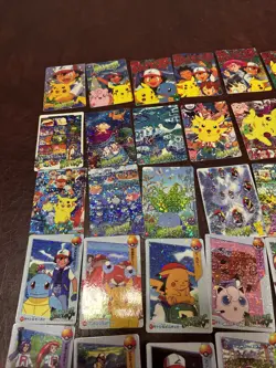 Rare Pokemon Vintage Pocket Monsters Vending HOLO Prism Sticker (36 Cards) - Image 2