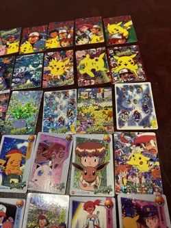 Rare Pokemon Vintage Pocket Monsters Vending HOLO Prism Sticker (36 Cards) - Image 3