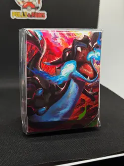 Pokemon Phantasmal Flames Mega Charizard X UPC Trading Card Sleeves and Deck Box - Image 1
