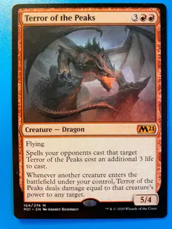 MTG 1x Terror of the Peaks 164 Core Set 2021 M21 Magic the Gathering Card x1 NM - Image 1