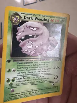 1st Edition Holo Rare Team Rocket Dark Weezing Card 14/82 LP Very Nice Vintage - Image 4