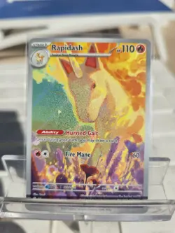 Pokemon TCG Sv10: Destined Rivals Rapidash Holo Card 189/182 Near Mint Condition - Image 2