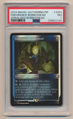 PSA 7 MTG Magic the Gathering SERIALIZED Endurance Bobblehead #040 NEAR MINT! - Image 1
