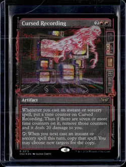 Cursed Recording - 315 - Foil - DSK - NM - MTG Magic the Gathering - Image 1