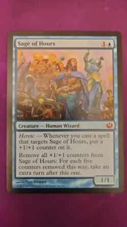 x1 Sage of Hours - Light Played, almost NM - Journey into Nyx - MTG Mythic Rare - Image 1