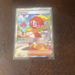 Pokemon TCG Harlequin 163/086 Full Art Trainer Ultra Rare White Flare - Image 1