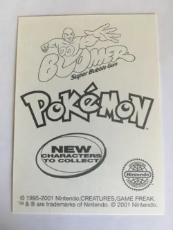 STICKER POKEMON N°164 " NOCTOWL - NOARFANG " DUNKIN BOOMER TOPPS MINT NEUF 2001 - Image 2