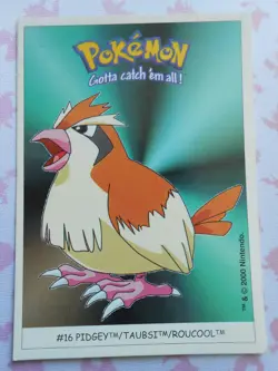ROUCOOL / PIDGEY #16 - DUNKIN BOOMER 2000 - CARTE POKEMON - TRES BON ETAT - Image 1