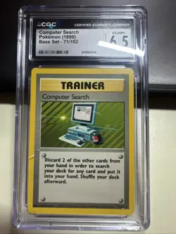 Computer Search Pokemon 1999 Base Set 71/102 Vintage Rare Original - Image 1